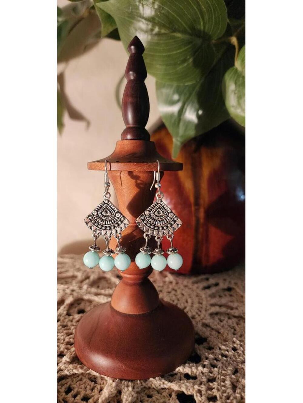 Boho / Earthy / Woodland / Rustic dangle earrings
